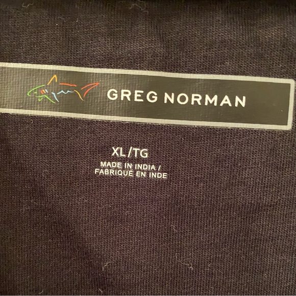 MEN’S SIZE XL GREG NORMAN T SHIRT IN BLACK - Slight mark on side - Picture 2 of 7
